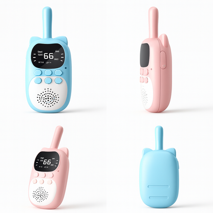 Talkie-Walkie Enfant 1000 mAh – Pack de 2 Rechargeables LCD 5km | KidooWatch™
