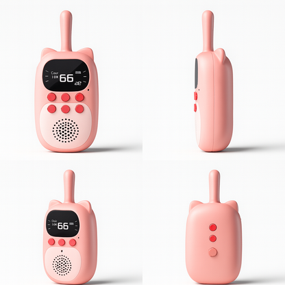 Talkie-Walkie Enfant 3km Rechargeable – Pack de 2 avec Écran LCD | KidooWatch™