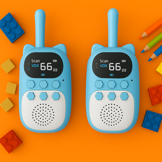 Talkie-Walkie Enfant Rechargeable – Portée 3 km, Jeu et Sécurité | KidooWatch™