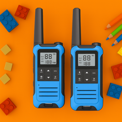 Talkie-Walkie Enfant Longue Portée – Pack de 2 Rechargeables | KidooWatch™