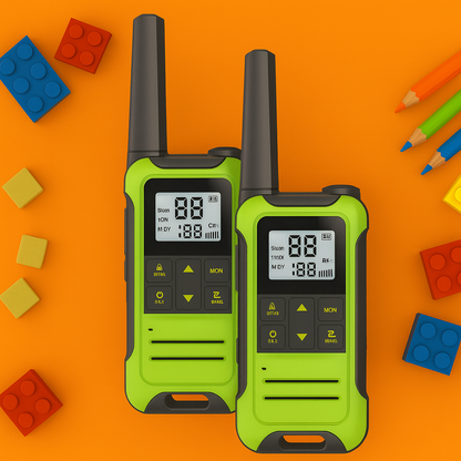 Talkie-Walkie Enfant Longue Portée – Pack de 2 Rechargeables | KidooWatch™