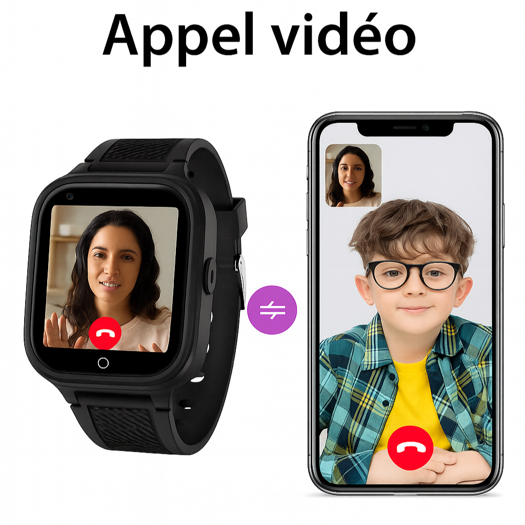 Montre Connectée Enfant 4G Avec Boîtier En  Alliage – GPS , Appel Vidéo | KidooWatch™