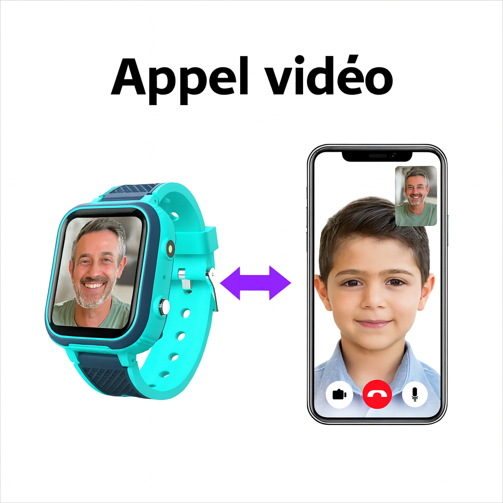 Montre Connectée Enfant  LT21 Avec Boîtier En  Alliage – GPS , appel vidéo | KidooWatch™