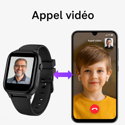 Montre Connectée Enfant 5G – GPS, SOS & Appel vidéo | KidooWatch™