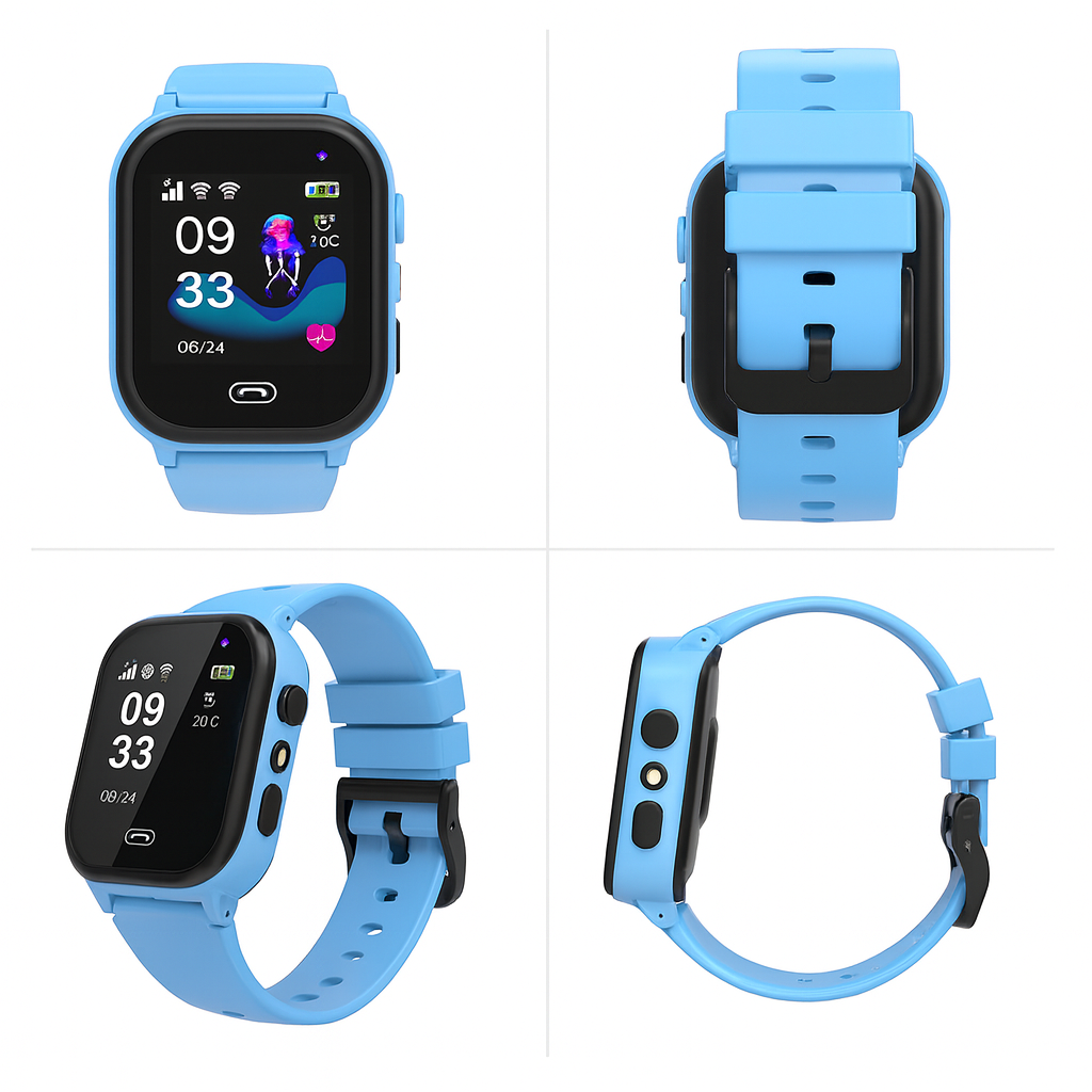Montre Connectée Enfant 5G Bleu  – GPS, SOS & Appel vidéo | KidooWatch™