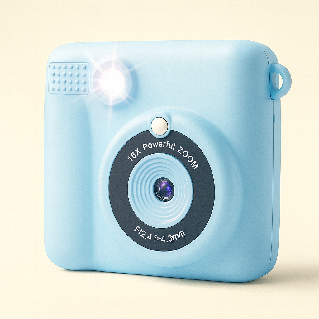 Appareil Photo Instantané Enfant 1080P – Impression + carte mémoire 32 Go