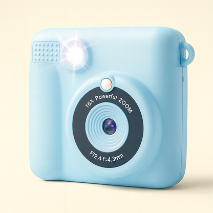 Appareil Photo Instantané Enfant 1080P – Impression + carte mémoire 32 Go