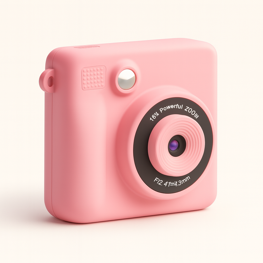 Appareil Photo Instantané Enfant 1080P – Impression + carte mémoire 32 Go