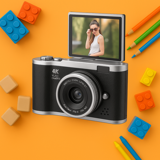Appareil Photo 4K Enfant & Débutant – 48MP Écran Rotatif 180° | KidooWatch™
