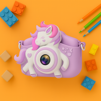 Appareil Photo Numérique Fille – 1080P HD + Carte mémoire 32 Go