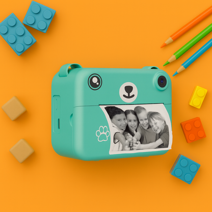 Appareil Photo Instantané Enfant 1080P – Objectif Rotatif 180°