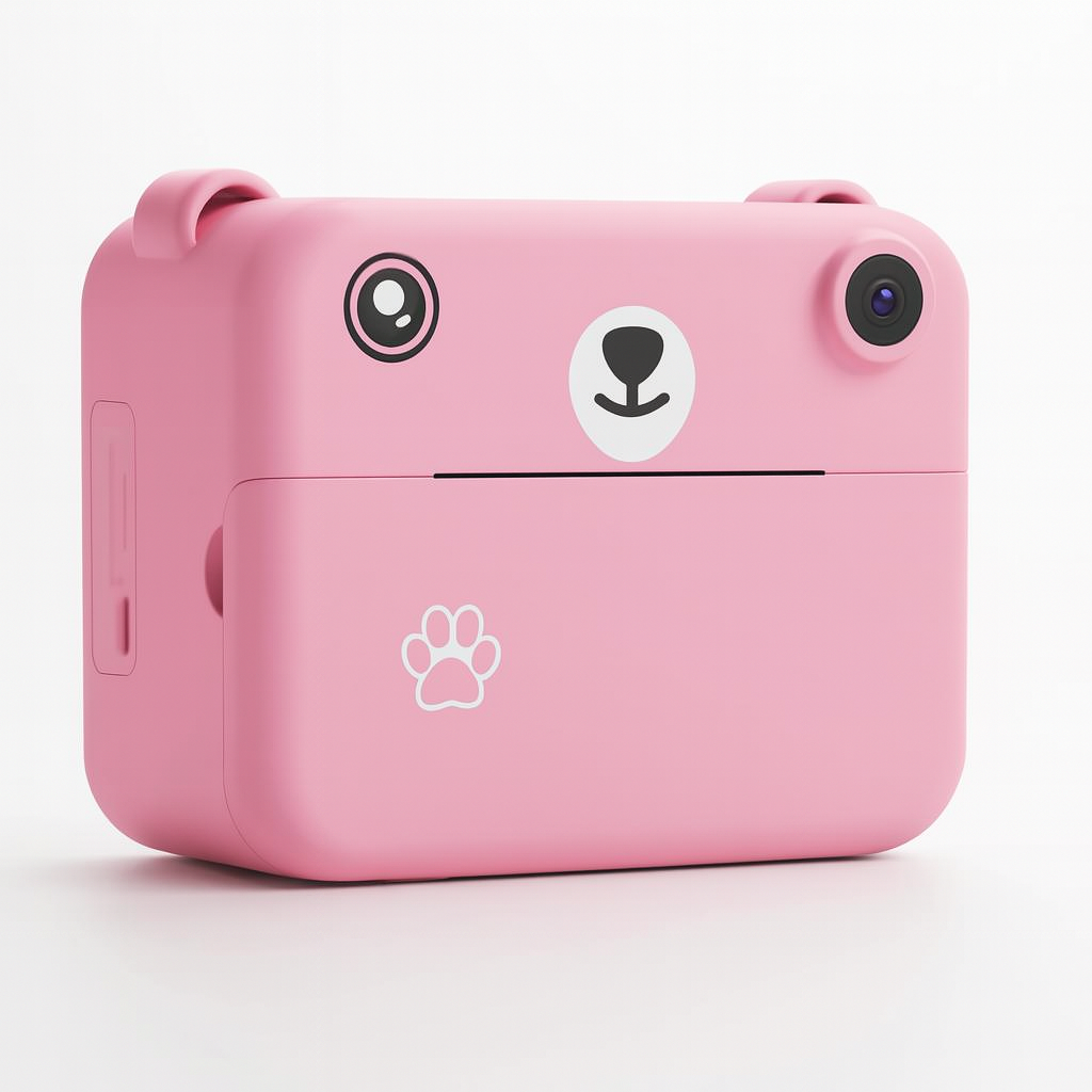 Appareil Photo Instantané Fille 1080P – Objectif Rotatif 180°