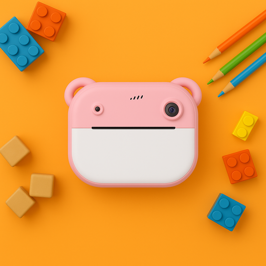 Appareil photo Fille instantané avec impression + carte mémoire de 32 Go