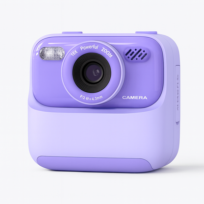 Appareil Photo Fille impression & Double Objectif + carte mémoire 32 Go