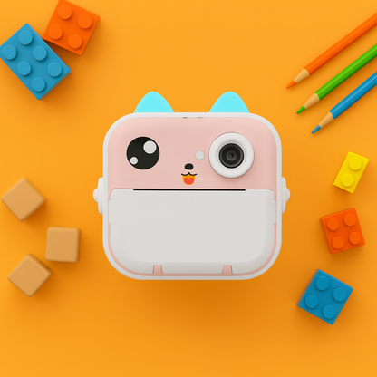 Appareil Photo Instantané Fille –  Jeux & Audio +  carte mémoire 32 Go