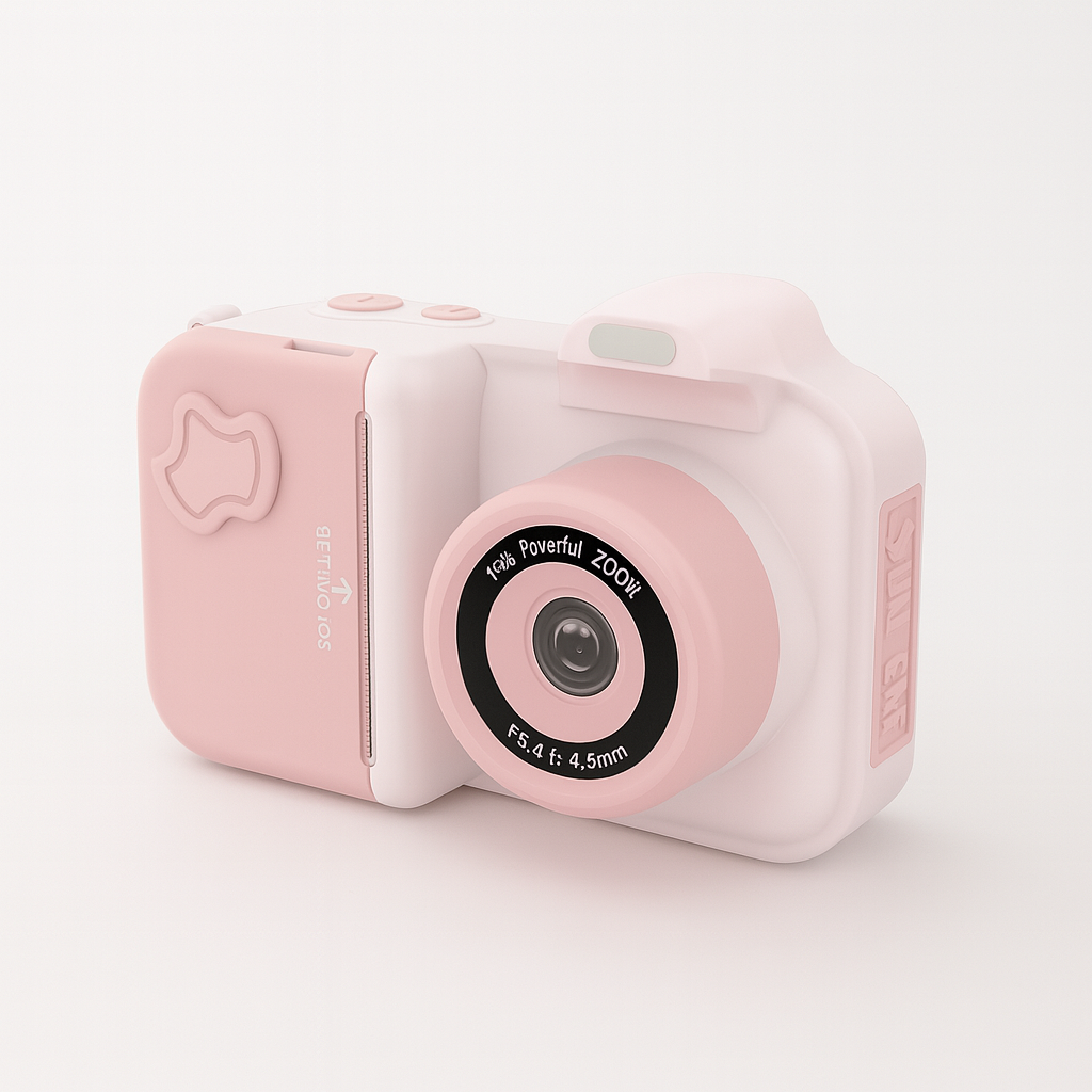 Appareil Photo Instantané Fille 1080P – Double Objectif + carte mémoire 32 Go