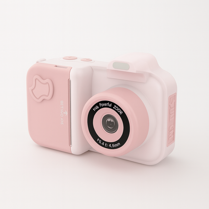 Appareil Photo Instantané Fille 1080P – Double Objectif + carte mémoire 32 Go