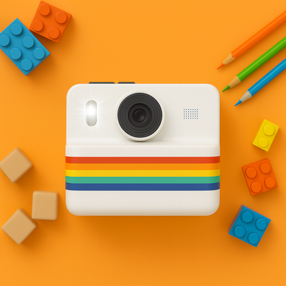Appareil Photo Instantané Enfant Full HD– Rotatif 180° & 1500 mAh