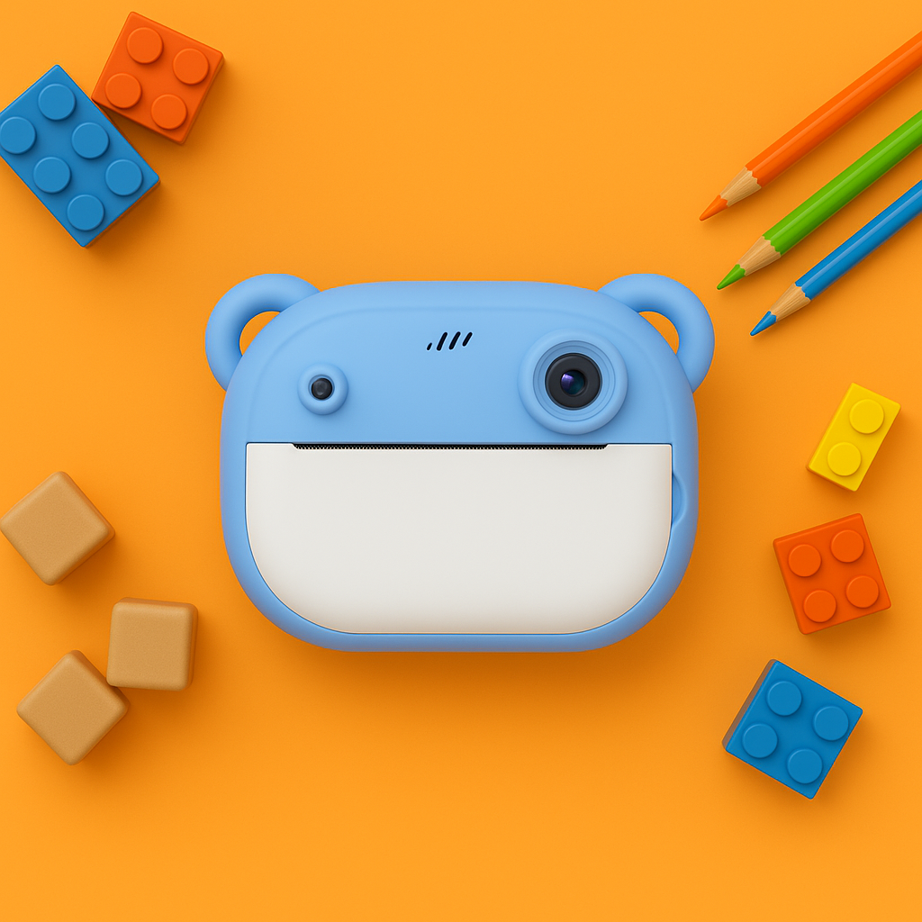 Appareil photo Enfant instantané avec impression + carte mémoire de 32 Go