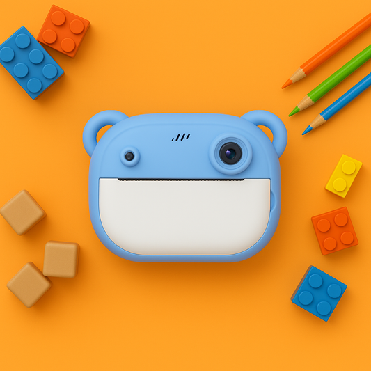 Appareil photo Enfant instantané avec impression + carte mémoire de 32 Go