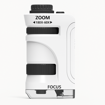 Mini Microscope de Poche Enfant – LED & 180× Zoom