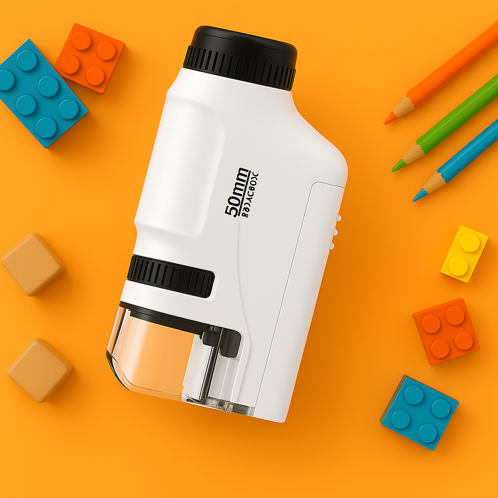 Microscope Enfant 120× – LED & Format de Poche