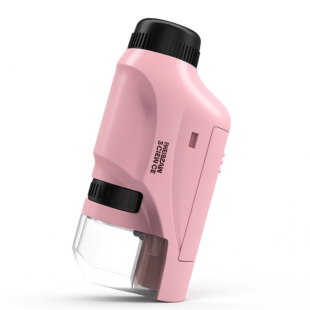 Microscope Fille 120× – LED & Format de Poche