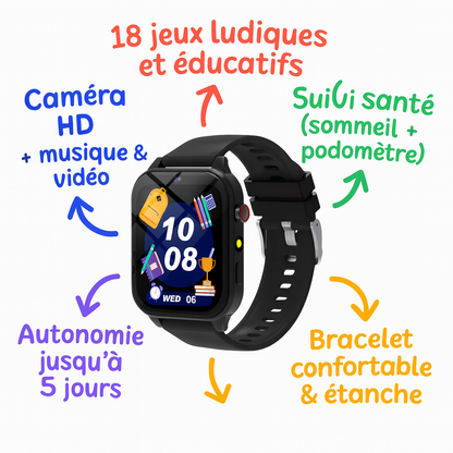 Montre connectée ludique pour enfants - 4 à 7 ans | KidooWatch™
