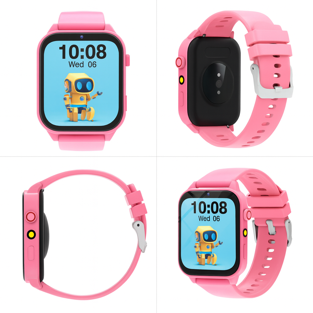 Montre connectée ludique Enfant Rose  - 4 à 7 ans | KidooWatch™