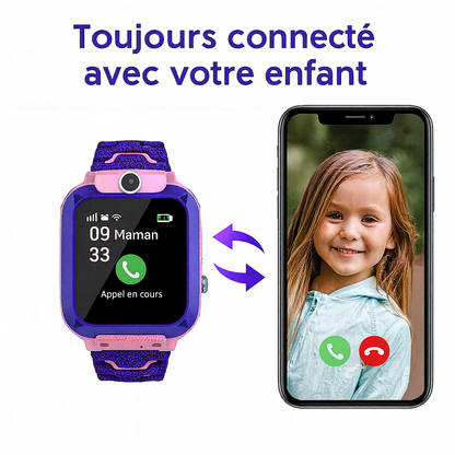 Montre Connectée Fille 4 À 7 ans – SOS, GPS, Appels | KidooWatch™
