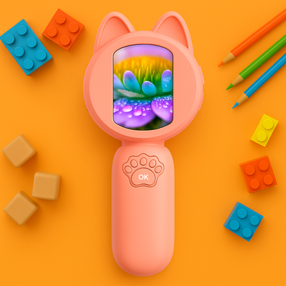 Microscope Fille 1000× – Écran IPS & Jeux Intégrés |