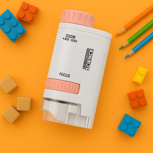 Microscope de poche LED pour fille 200×