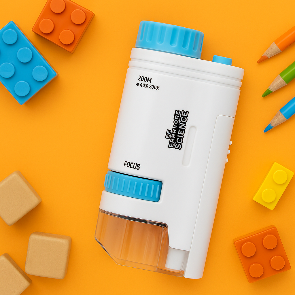 Microscope de poche LED pour Enfant 200×