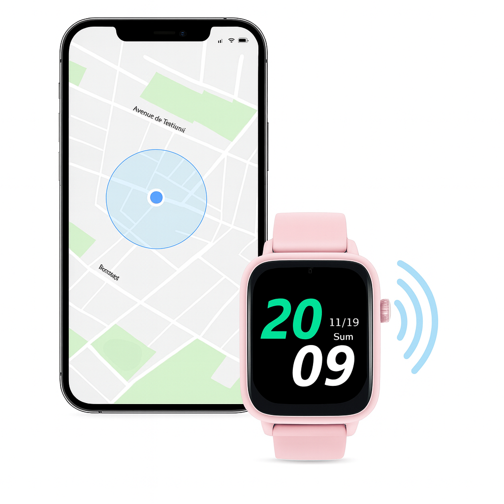 Montre Connectée  Fille 4G – GPS Précis, Appel Vidéo| KidooWatch™