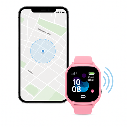 Montre connectée Fille 2G avec SOS & Mode école | KidooWatch™