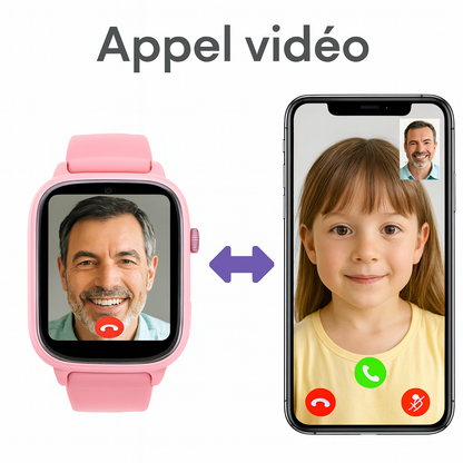Montre connectée Fille 2G avec SOS & Mode école | KidooWatch™