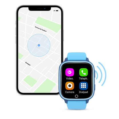 Montre connectée enfant 4G 1000mAh – GPS , appel vidéo  | KidooWatch™