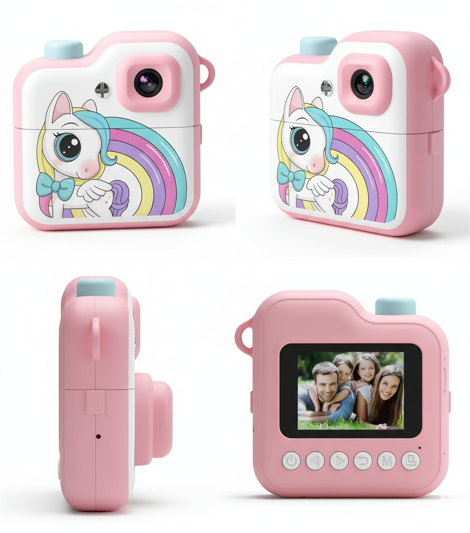 Appareil Photo Instantané Enfant Bluetooth – Impression + carte mémoire 32 Go
