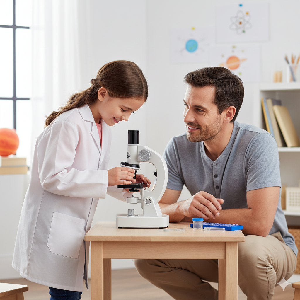 Microscope Enfant 4800× – Kit Biologie & Découverte | KidooWatch™