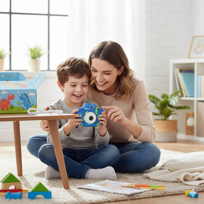 Appareil Photo Enfant Dinosaure – 1080P HD + Carte mémoire 32 Go
