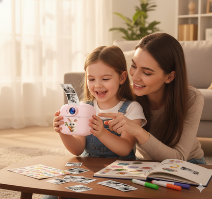 Appareil Photo Instantané Enfant – Impression Thermique HD + carte mémoire 32 Go