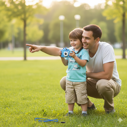 Appareil Photo Enfant Dinosaure – 1080P HD Double Objectif + carte mémoire 32 Go