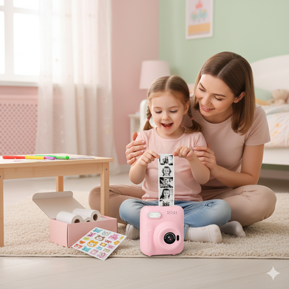 Appareil Photo Instantané pour Fille 32MP – Écran HD + carte mémoire 32 Go
