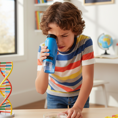 Microscope Garçon 120× – LED & Format de Poche