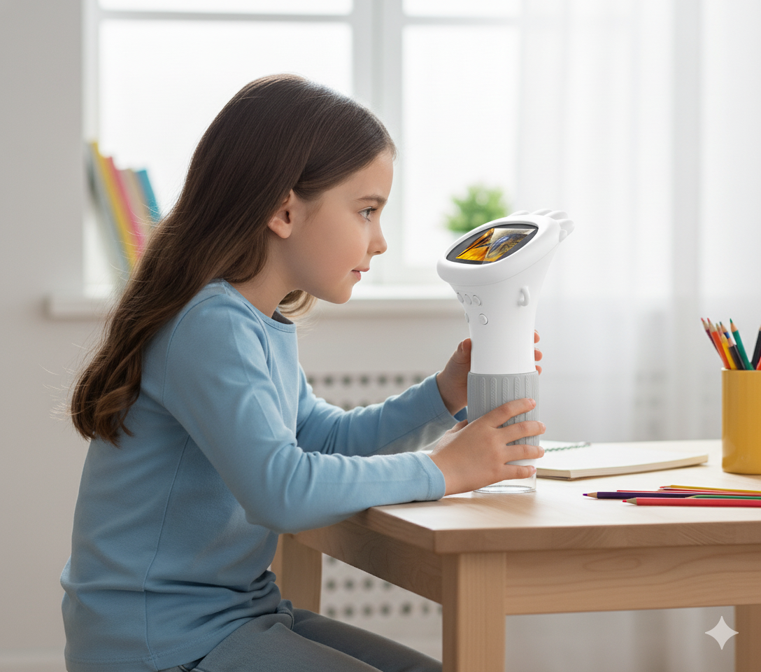 Microscope Enfant 1000× – Écran IPS & Caméra HD