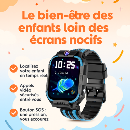 Montre Connectée garçon  5G Amovible – GPS, appel vidéo | KidooWatch™