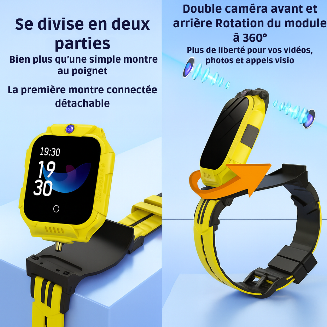 Montre Connectée Enfant 5G Amovible – GPS, appel vidéo | KidooWatch™