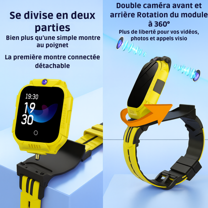 Montre Connectée Enfant 5G Amovible – GPS, appel vidéo | KidooWatch™