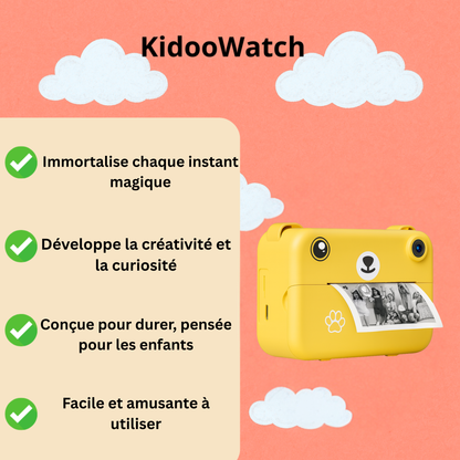 Appareil Photo Instantané Enfant 1080P – Objectif Rotatif 180°