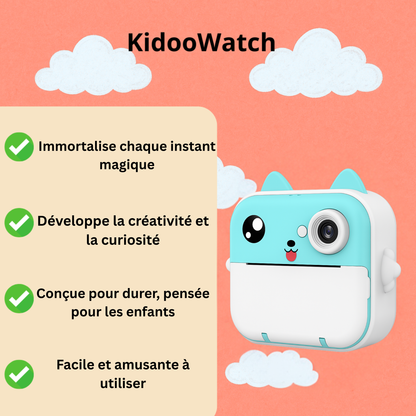 Appareil Photo Instantané Enfant –  Jeux & Audio +  carte mémoire 32 Go